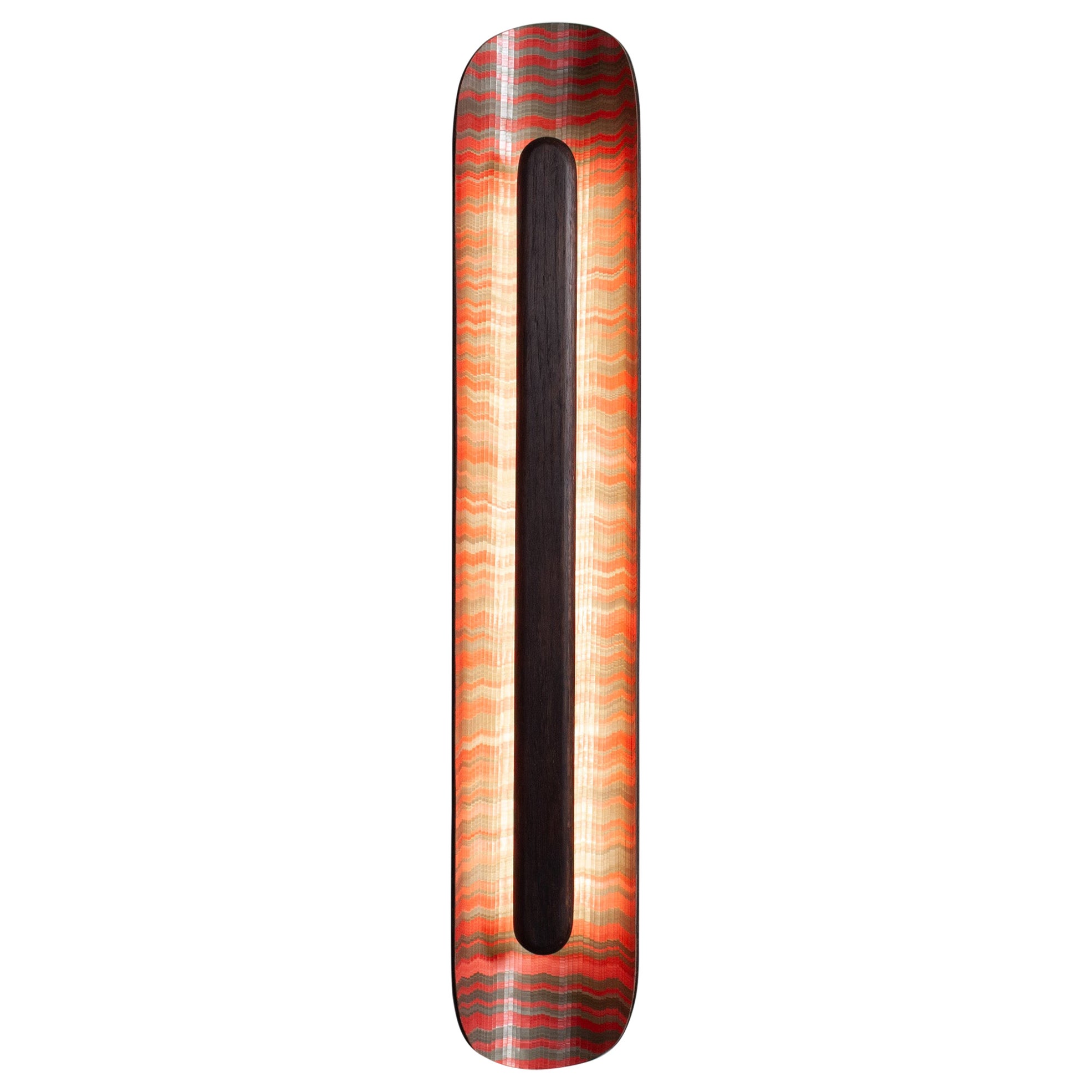 Handcrafted Sauron Wall Light, Marqueterie de paille For Sale
