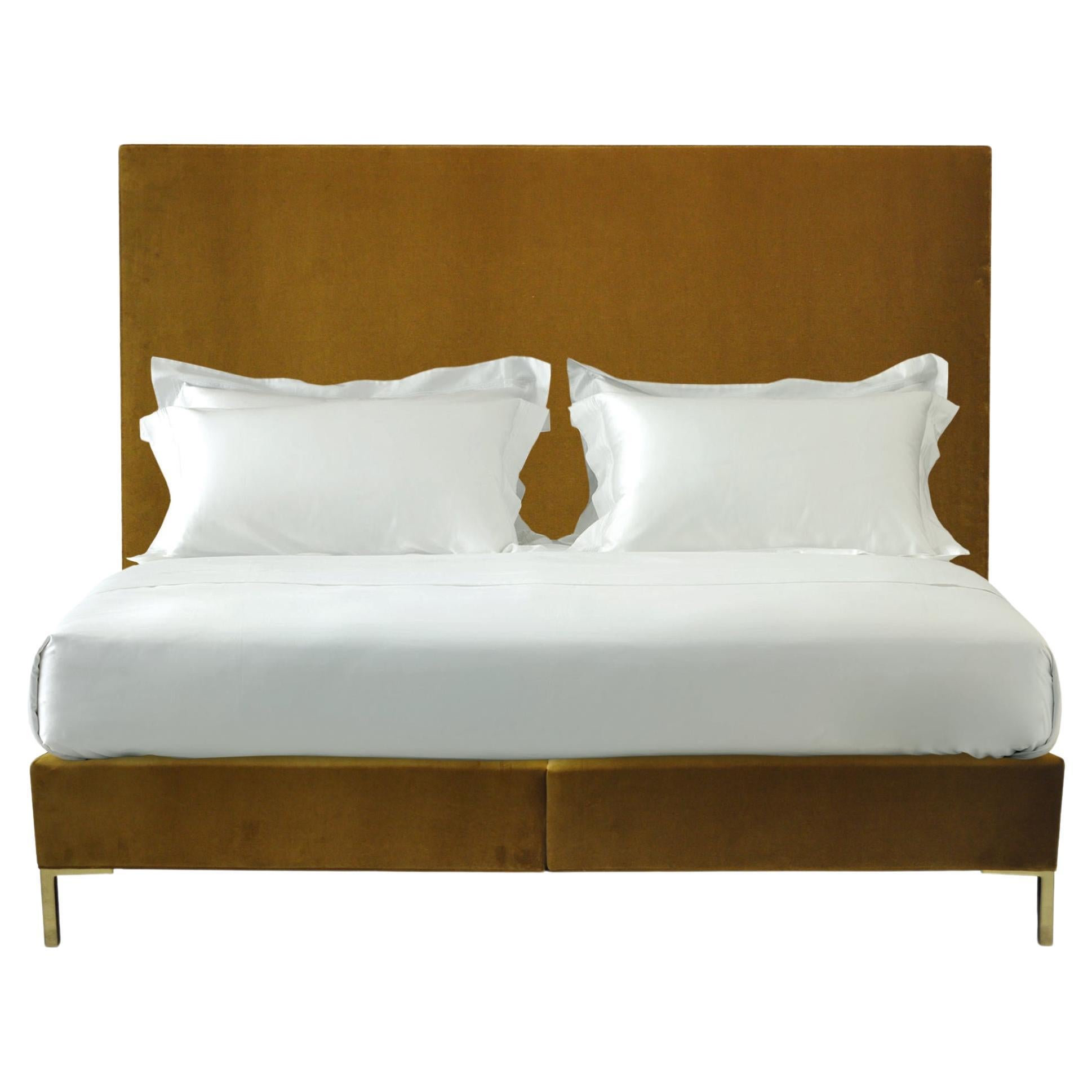 Tête de lit et ensemble de lit Savoir Harlech et N3 fabriqués à la main, sur mesure, taille King Size