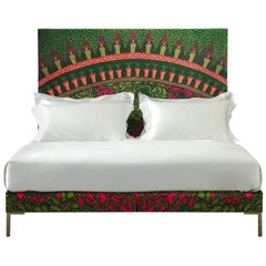Handcrafted Savoir Lilies and Nº2 Bed Set, King Size, by Zandra Rhodes