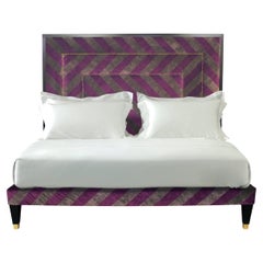 Handcrafted Savoir Stripe & Nº2 Bed Set, US King Size, by Valentin Yudashkin