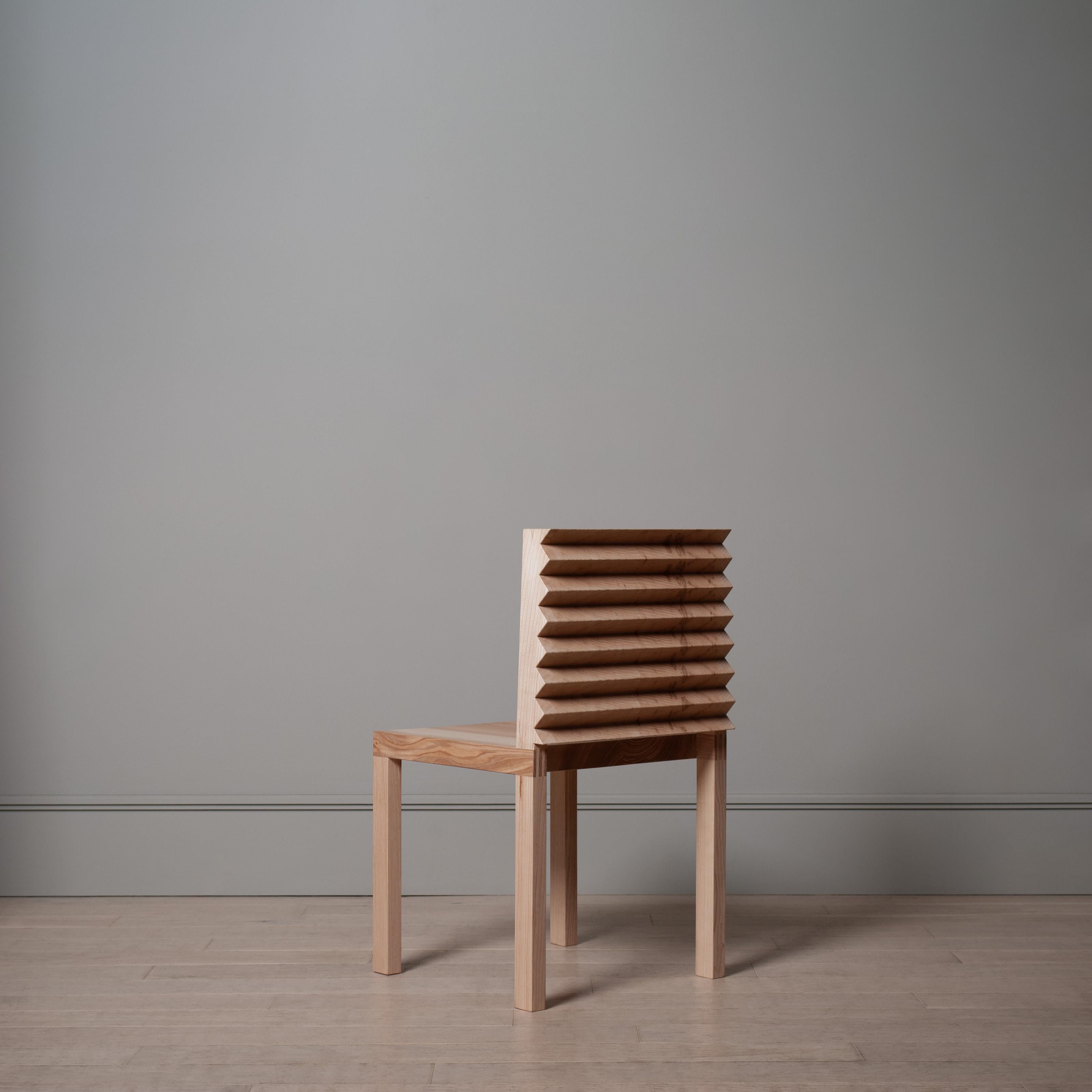 Handcrafted Sawtooth Dining Chair in vendita 3
