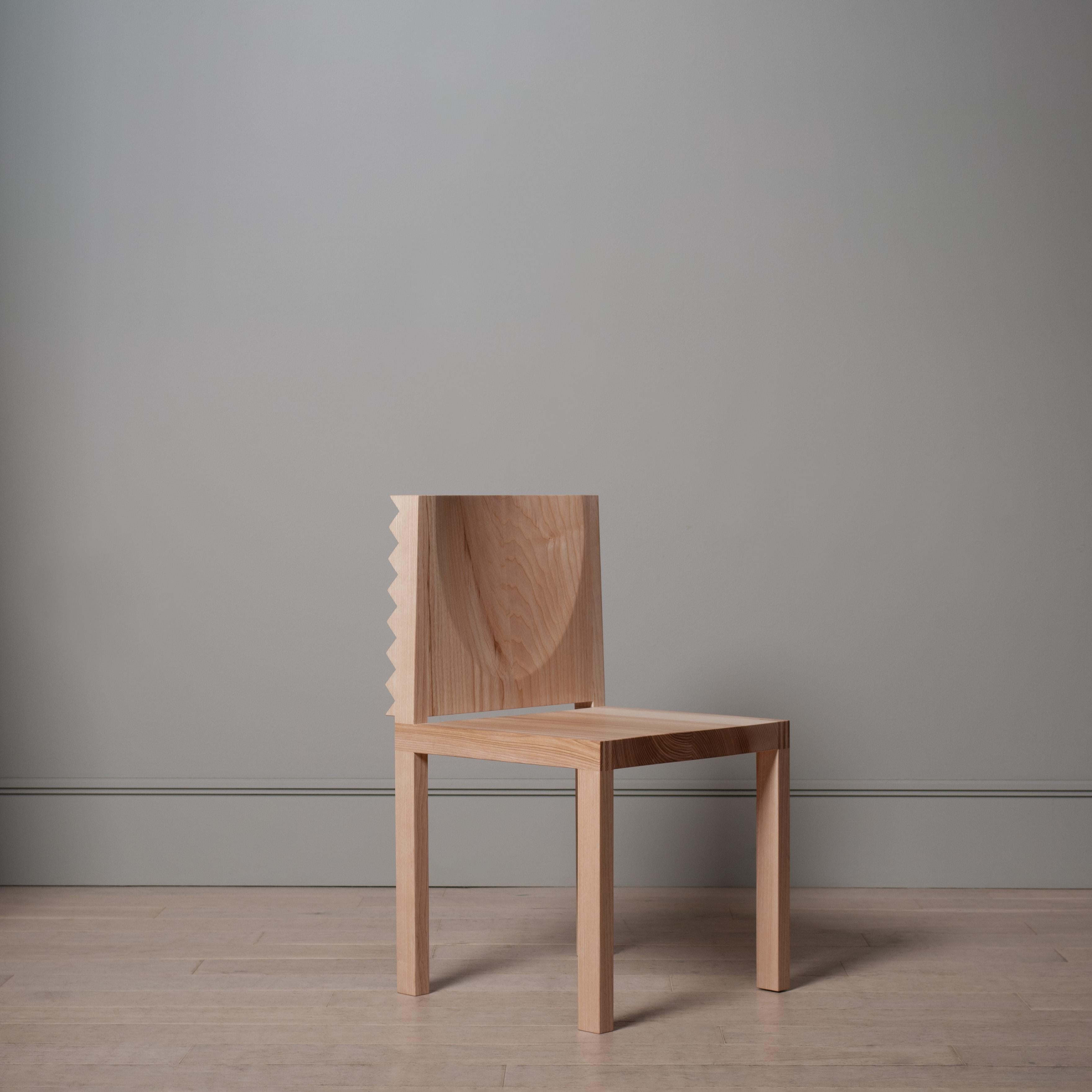 Fatto a mano Handcrafted Sawtooth Dining Chair in vendita
