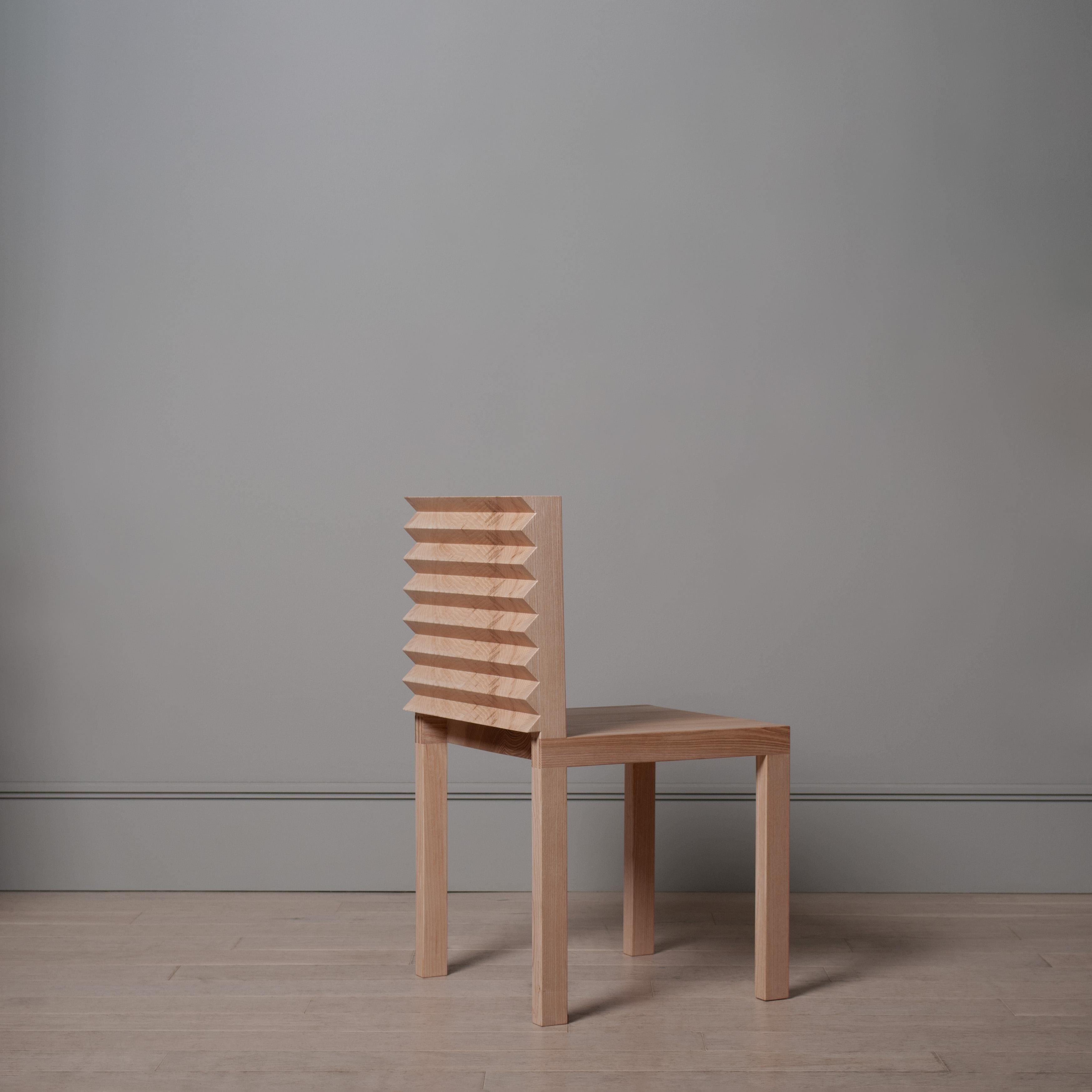 Handcrafted Sawtooth Dining Chair In condizioni Nuovo in vendita a London, GB