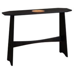 Handcrafted Scorched Oak Console Table