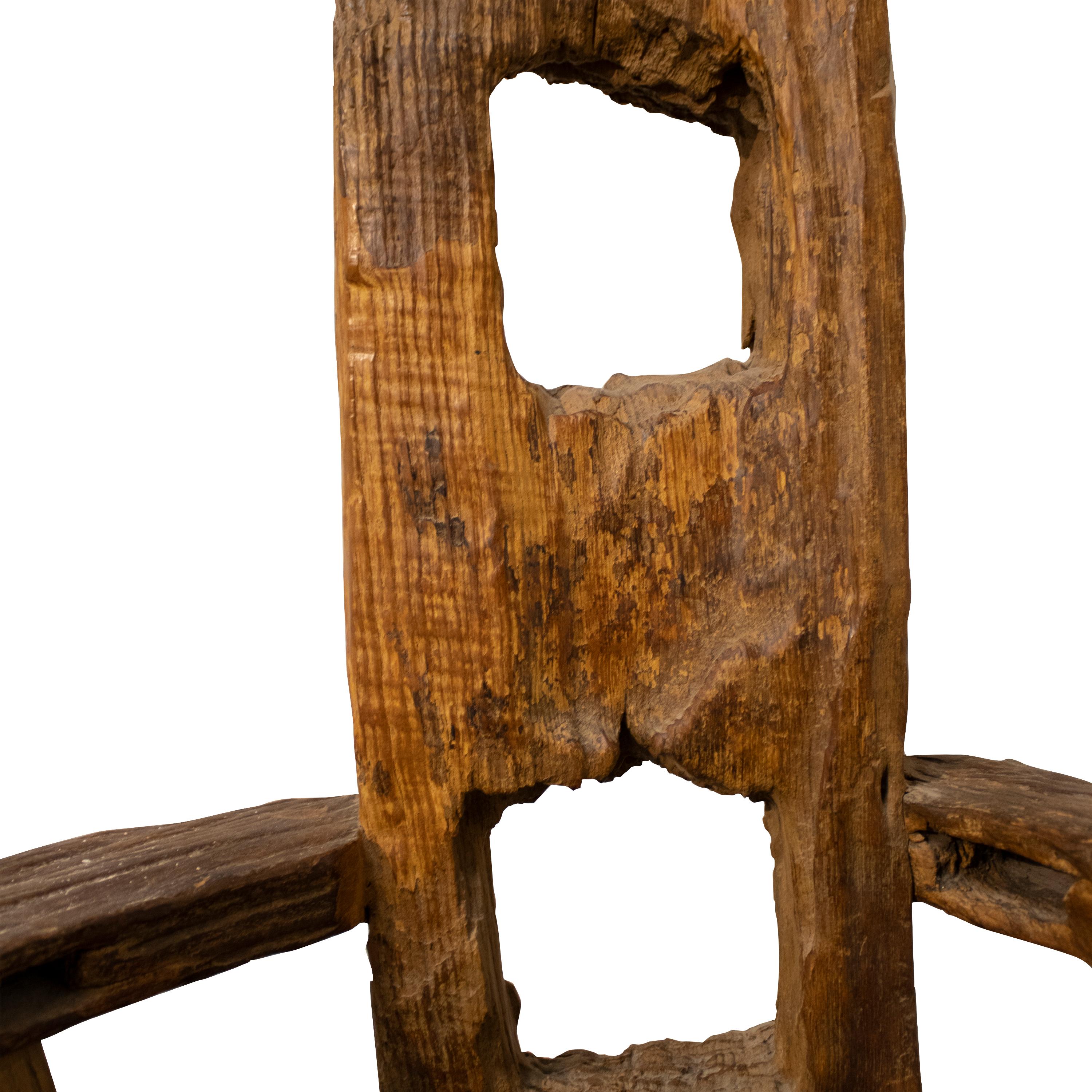 Handcrafted Sculptural Wooden Throne, Germany, 1920 For Sale 3