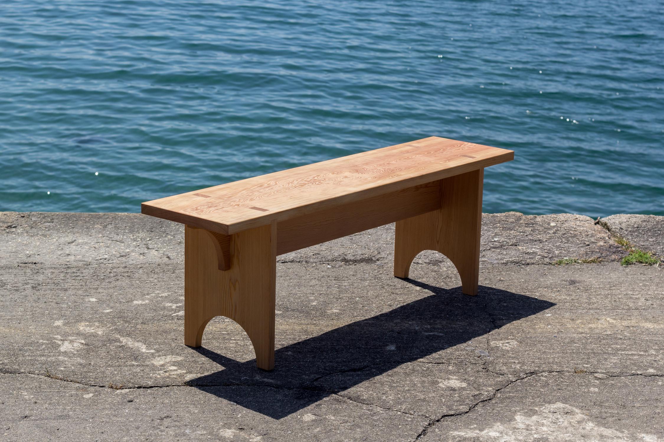 XXIe siècle et contemporain Banc extensible fabriqué à la main de style Shaker  de l'Oregon en vente