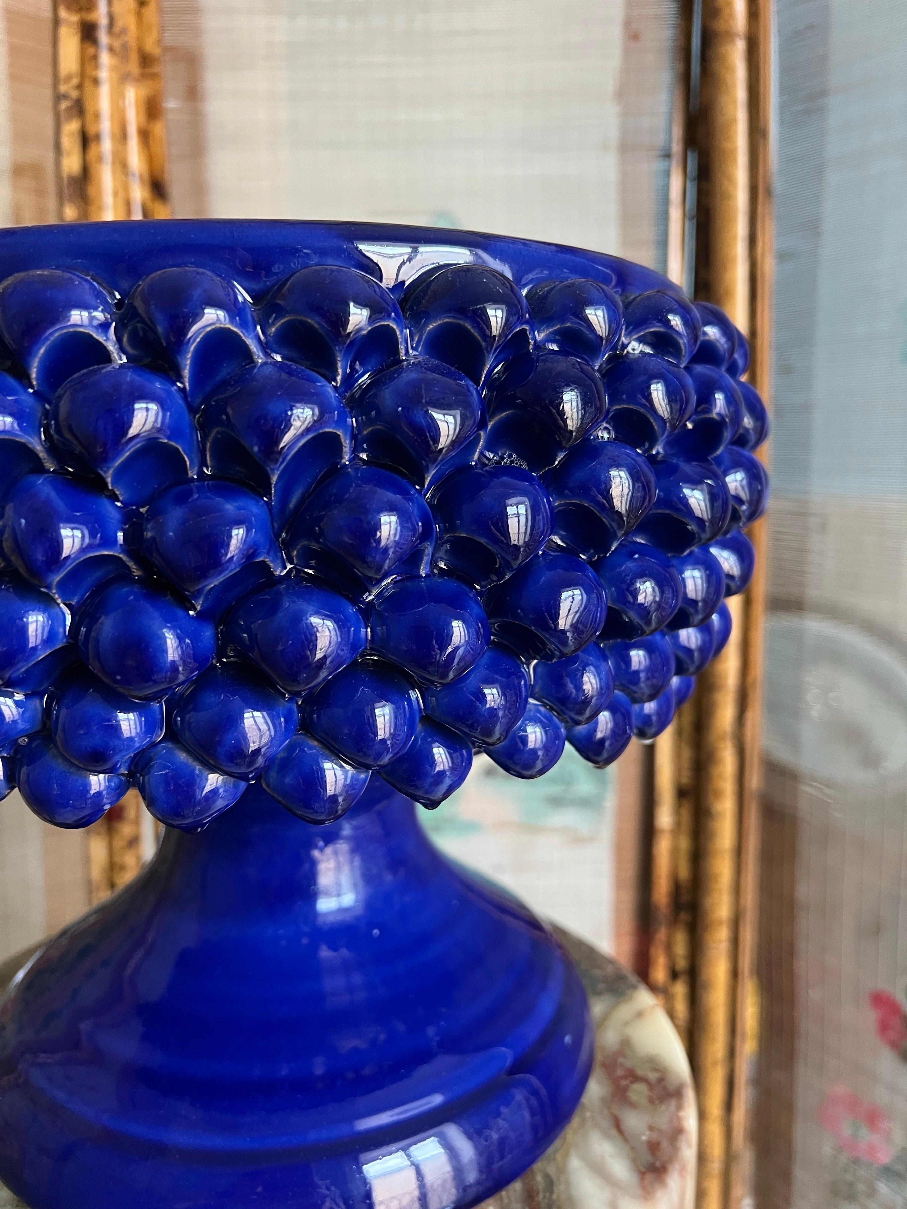 Ciotola artigianale in ceramica siciliana centerpice In condizioni Nuovo in vendita a Palermo, PA