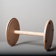 Tavolino grande in frassino inglese lavorato a mano