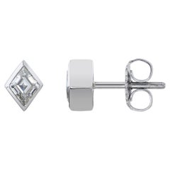 Handcrafted Sloane Lozenge Cut Diamond Earrings by Single Stone
