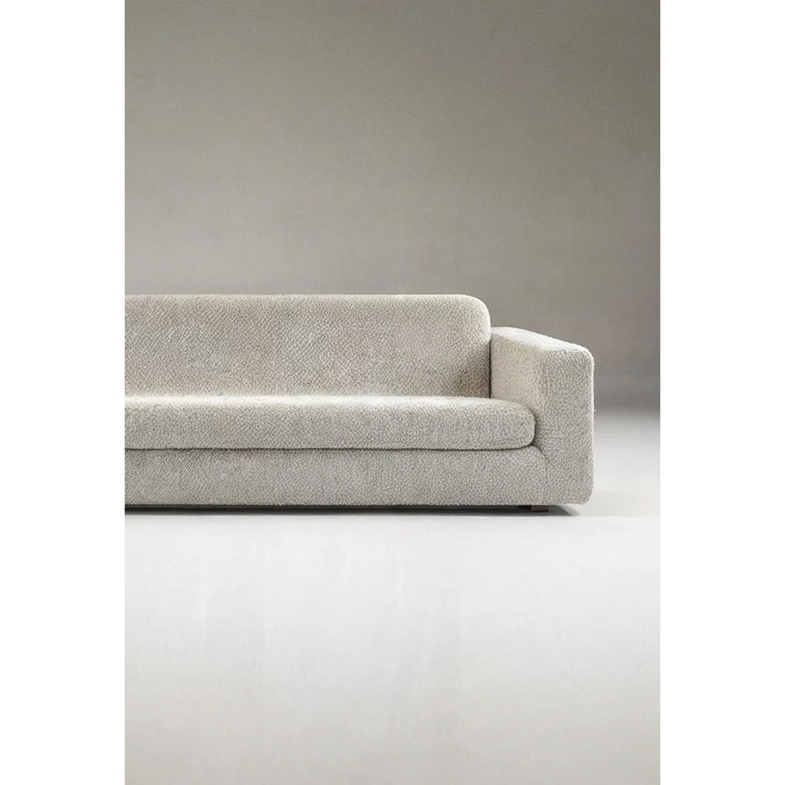 Sofá Flotante Contemporáneo Bouclé Suave de Lana Beige by Dennis Kaiser Italiano en venta