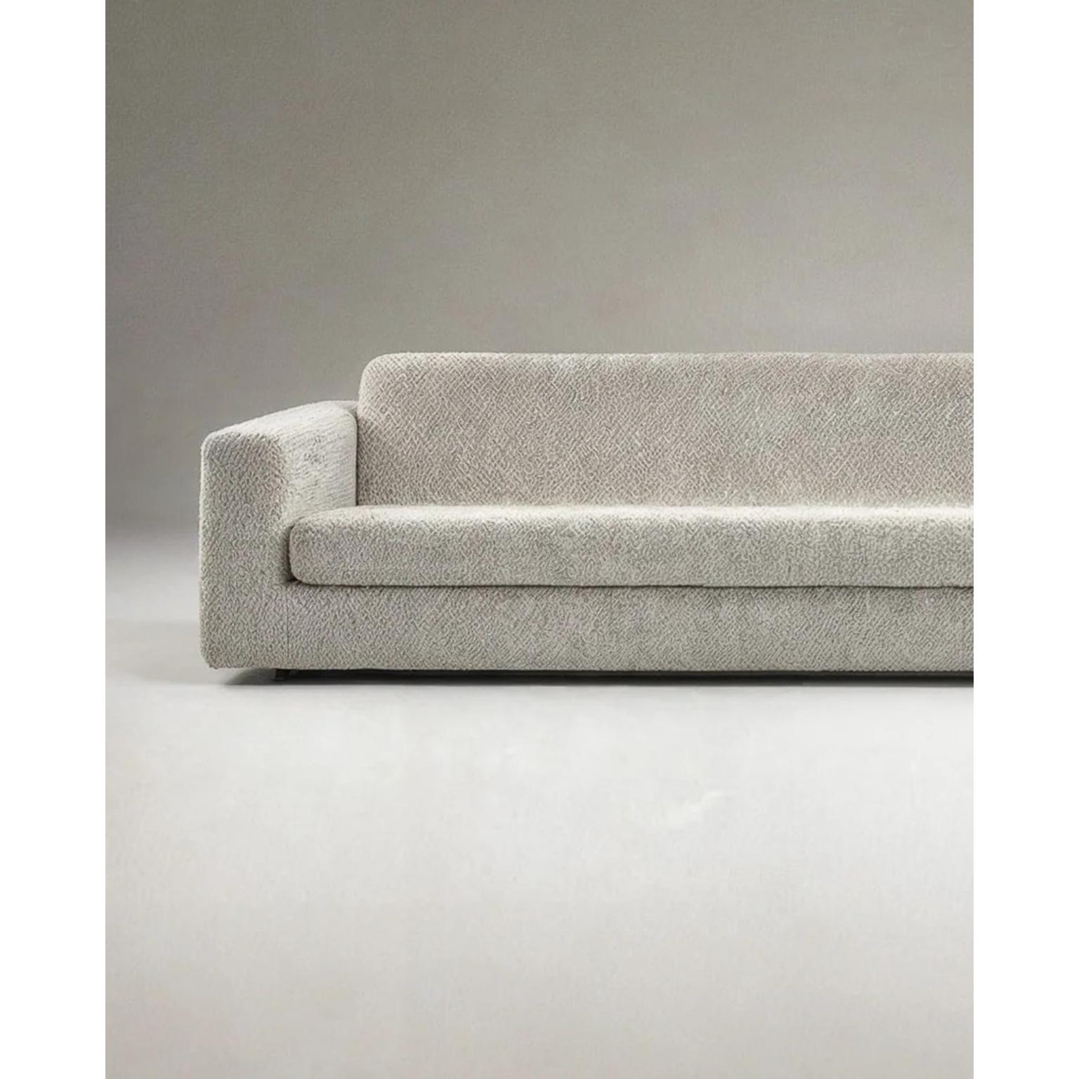 Sofá Flotante Contemporáneo Bouclé Suave de Lana Beige by Dennis Kaiser Otro en venta