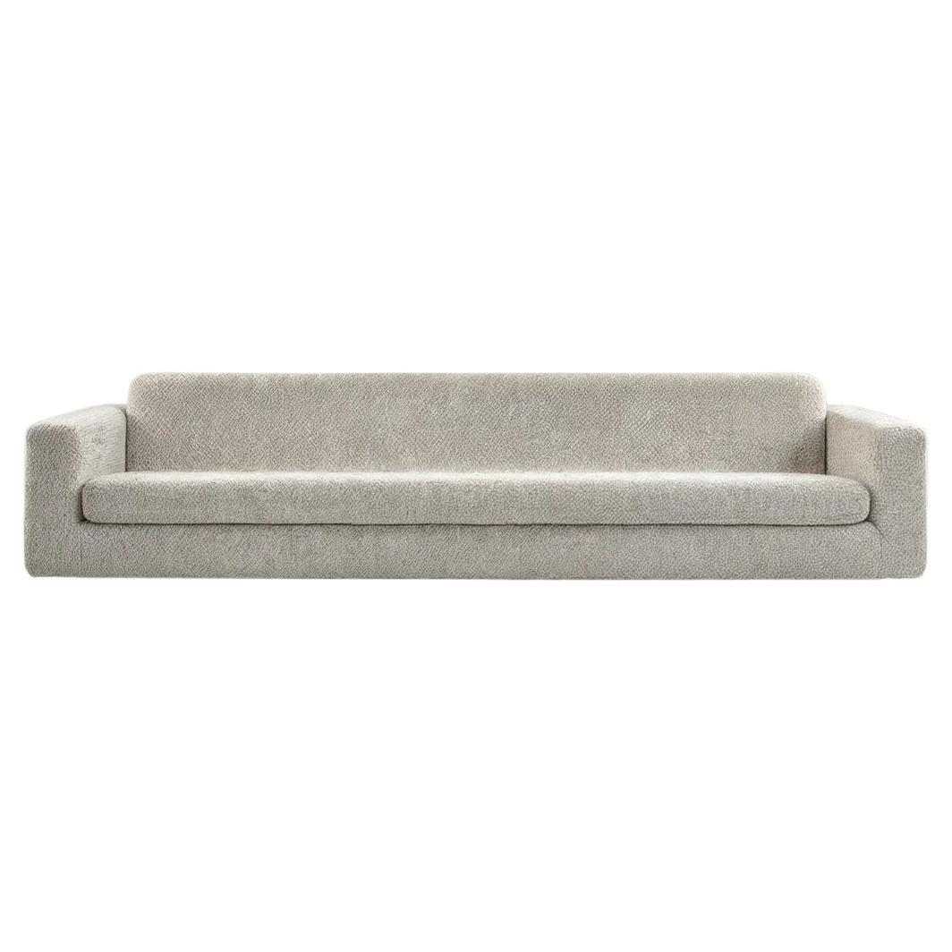 Sofá Flotante Contemporáneo Bouclé Suave de Lana Beige by Dennis Kaiser en venta