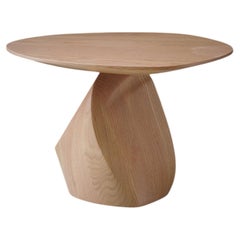 Handcrafted Solace Coffee Table: Solid Oak Side Table