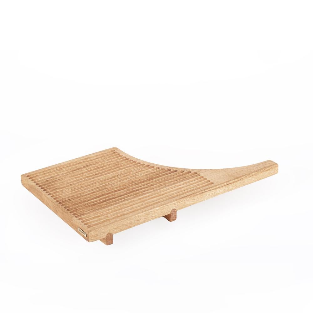 Contemporary Handcrafted Solid Oak Wood Sushi Serving Board Set of Three For Sale