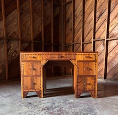 Handcrafted Solid Walnut Desk, c.1960