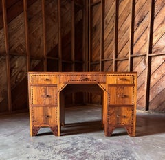 Handcrafted Solid Walnut Desk, c.1960
