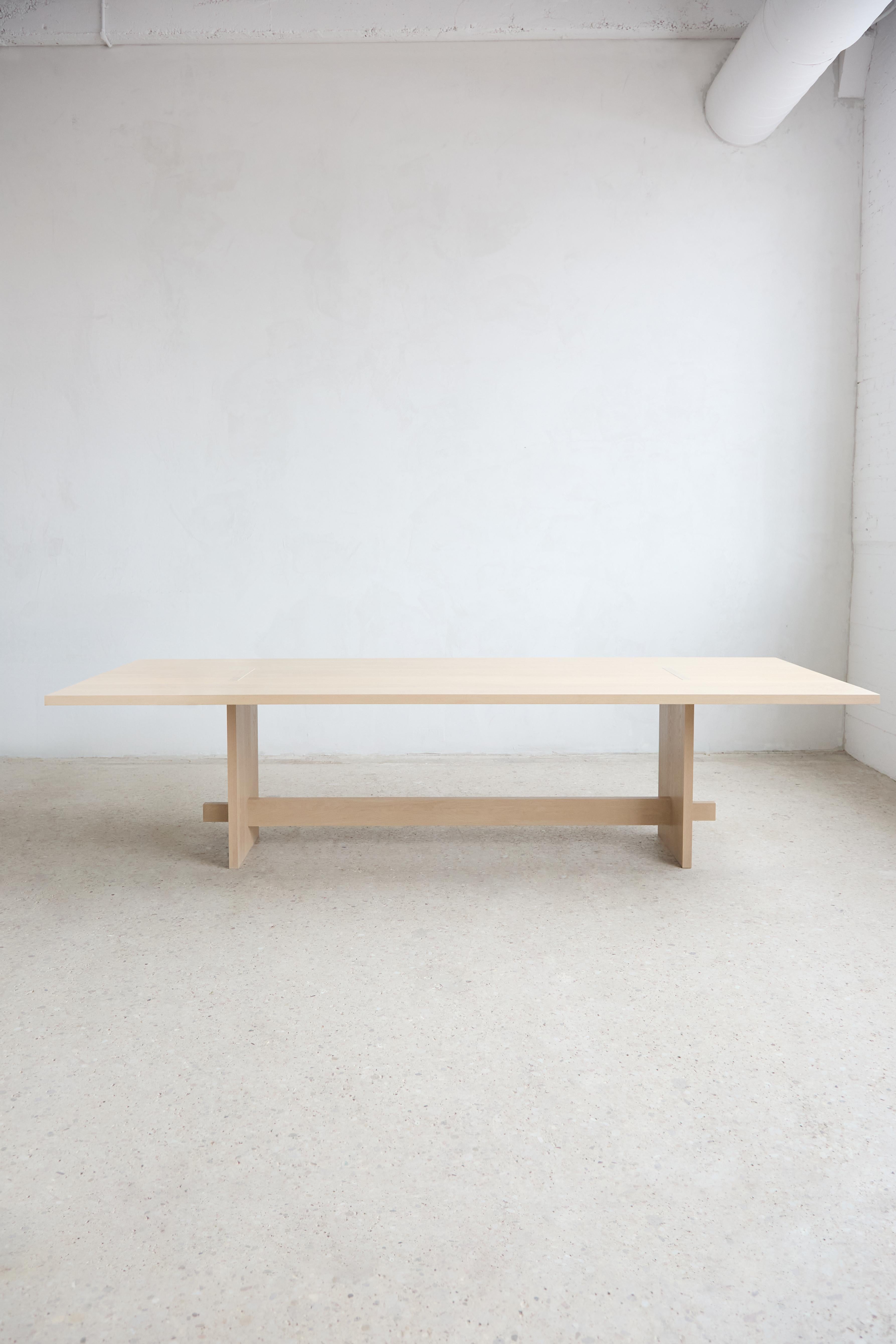 Handcrafted Solid White Oak Himes Dining Table 96