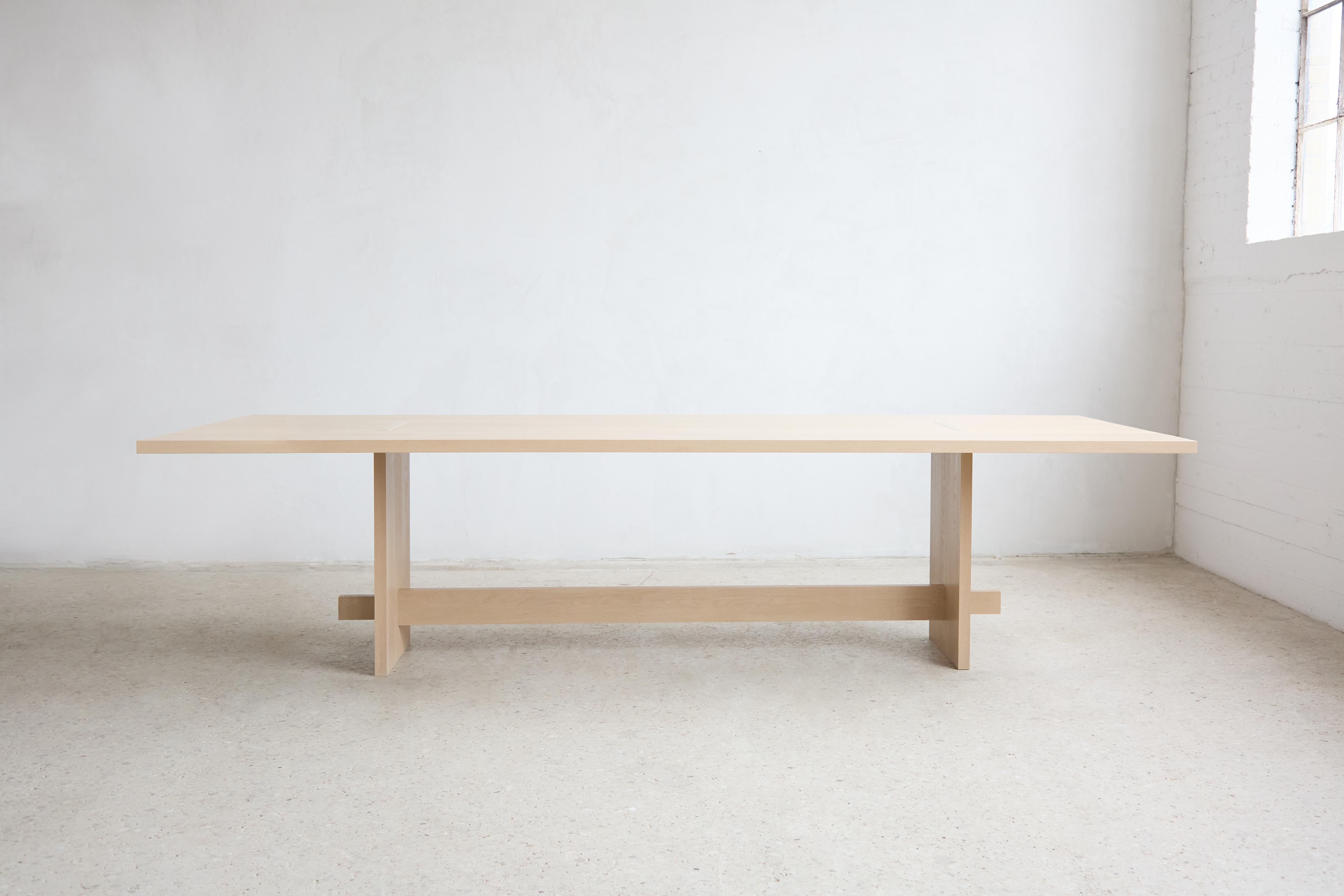 Handcrafted Solid White Oak Himes Dining Table 96