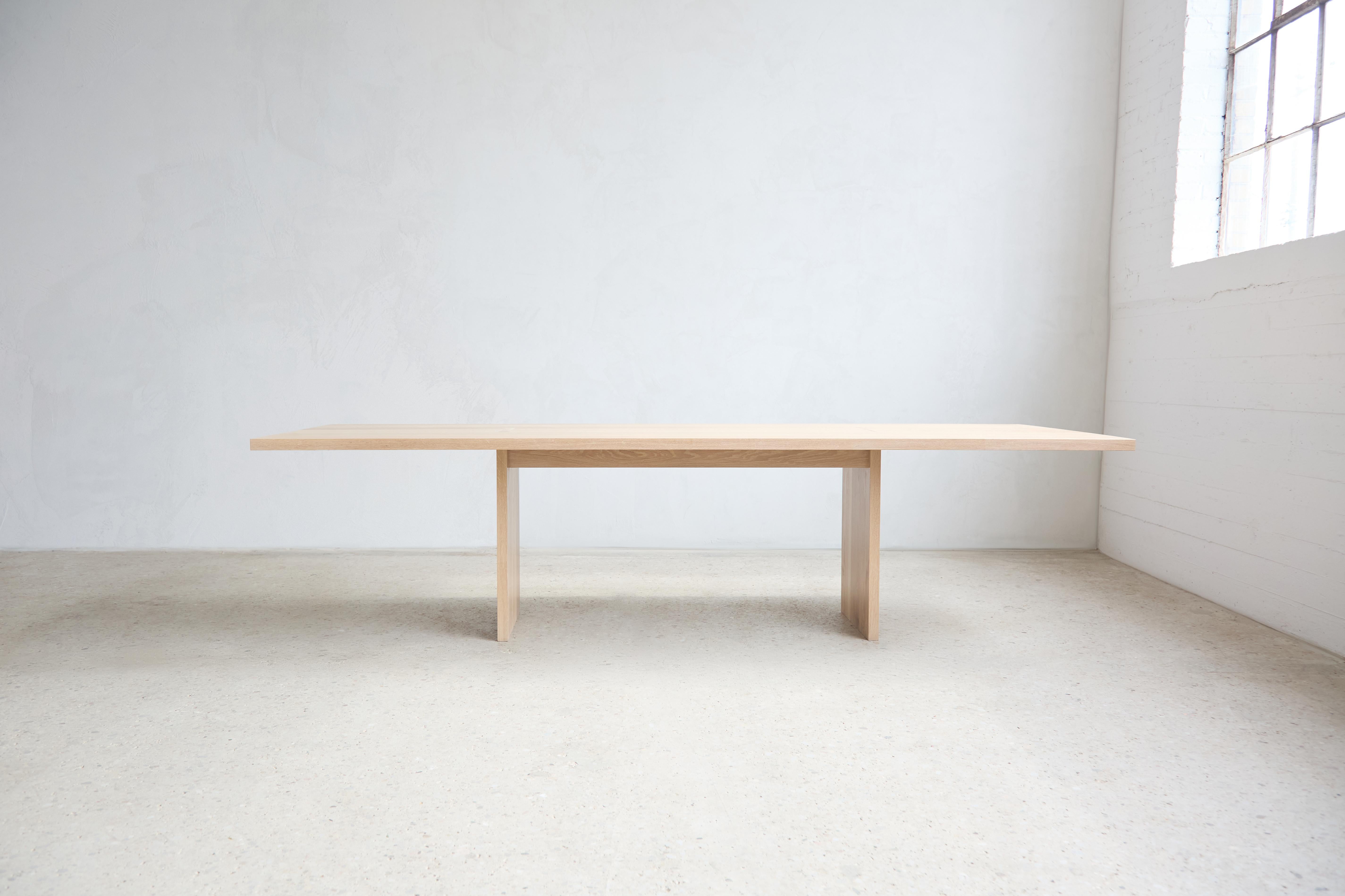 Handcrafted Solid White Oak Himes Dining Table 96