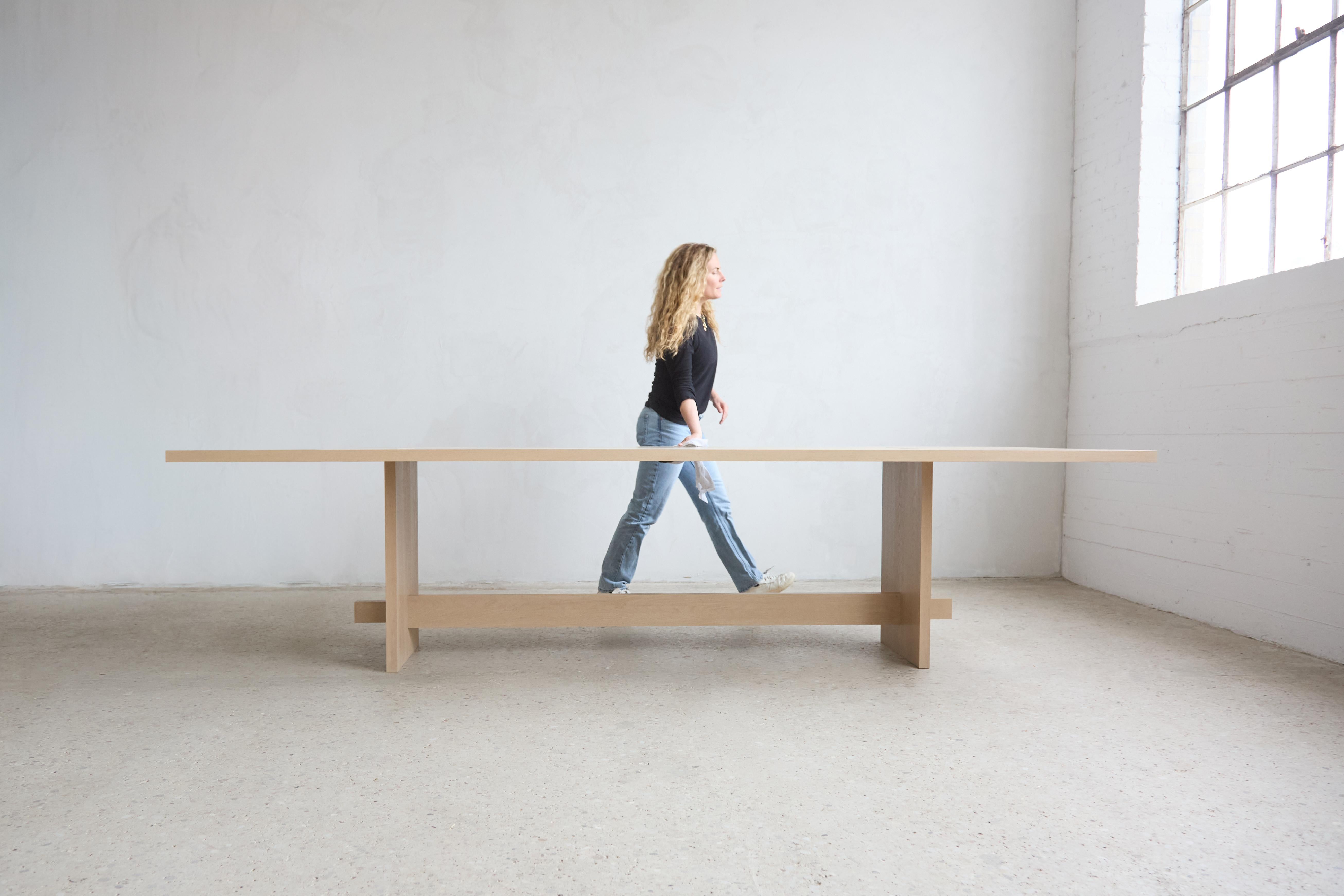 Handcrafted Solid White Oak Himes Dining Table 96