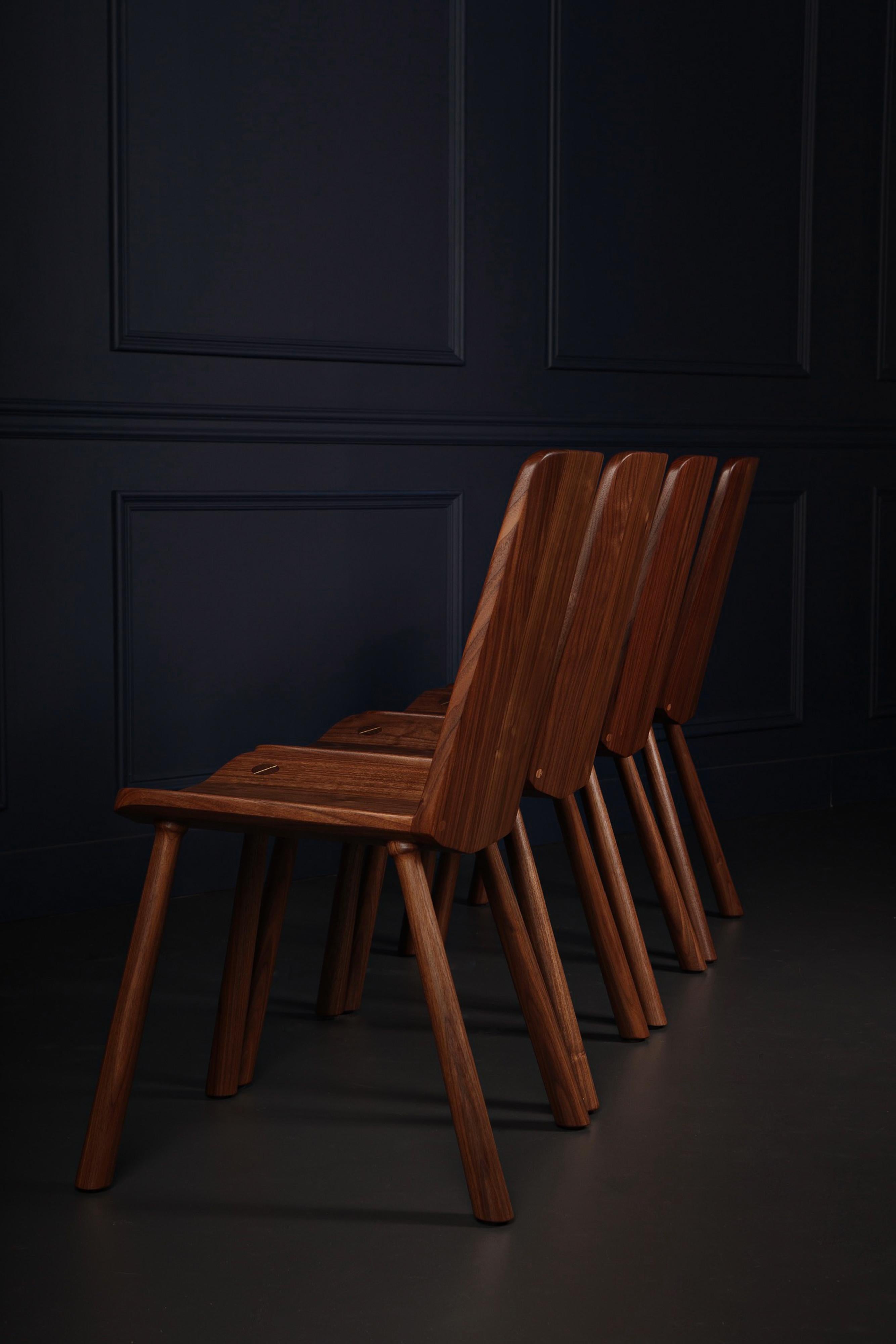 solid wood dining chair