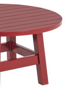 Handcrafted Solid Wood Low Round Coffee Table, The Bacon Collection