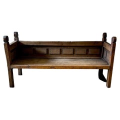 Antique Handcrafted Spanish Bench