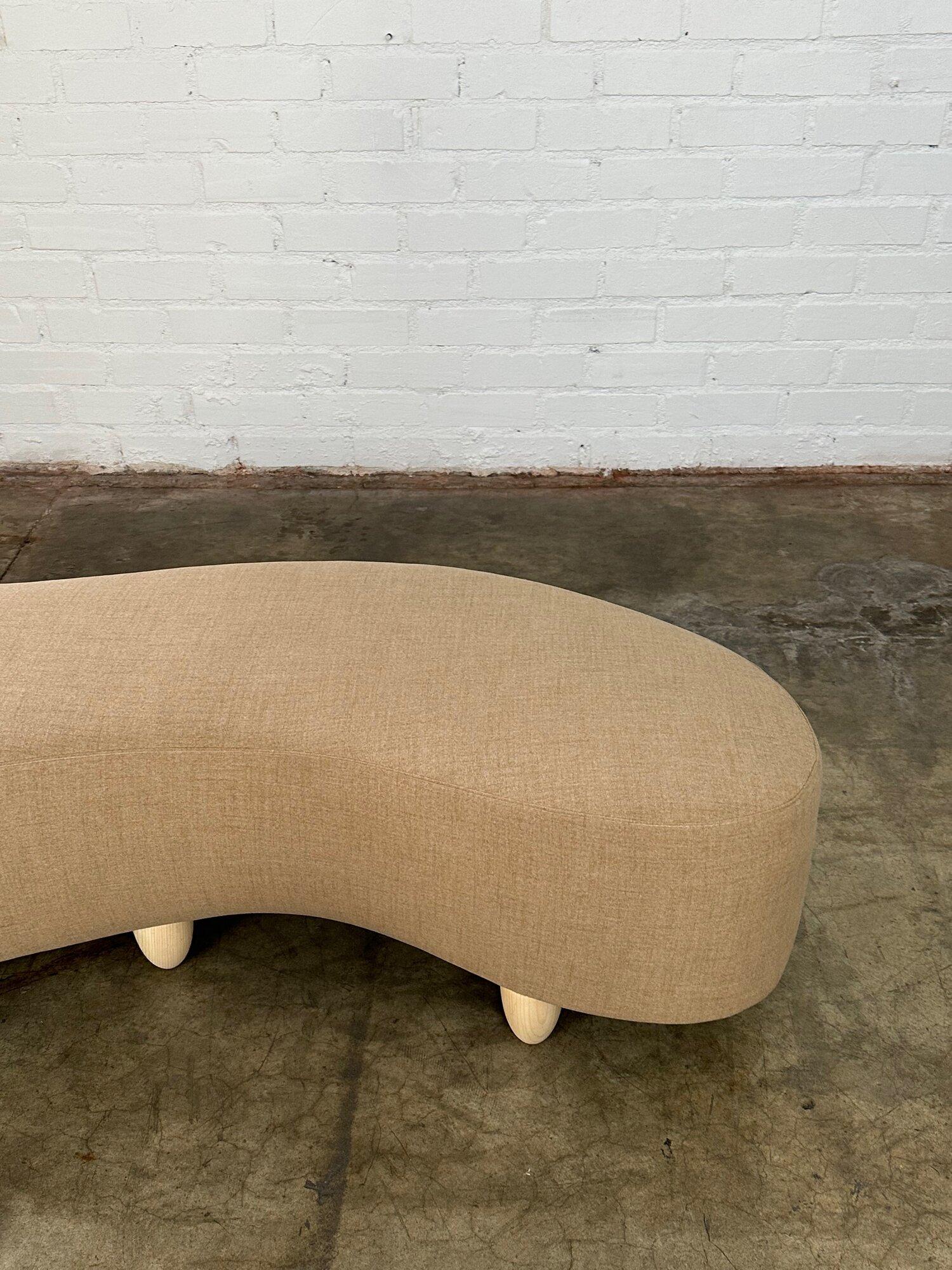 Handcrafted Squiggle Ottoman For Sale 3