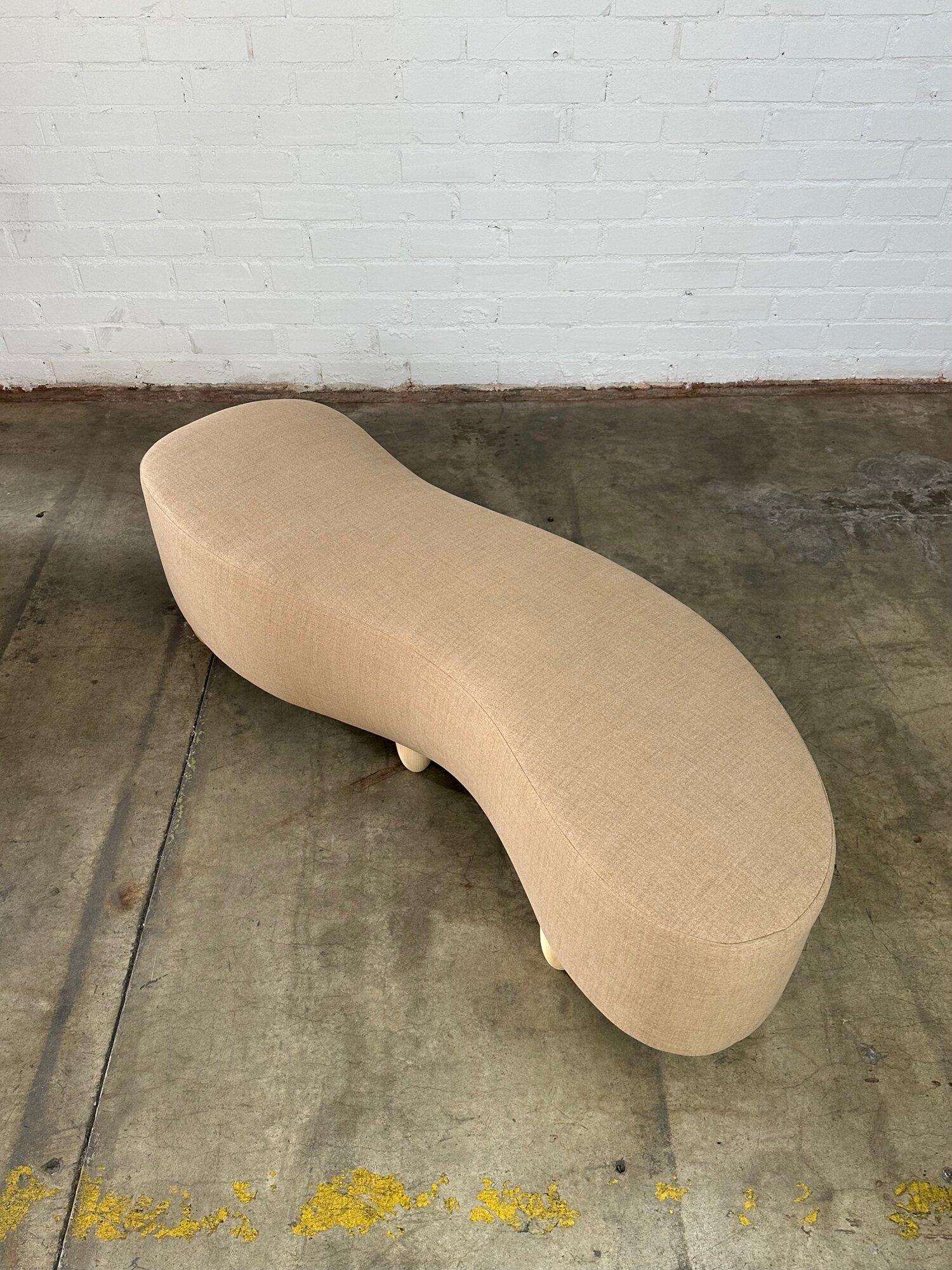 Handcrafted Squiggle Ottoman For Sale 4