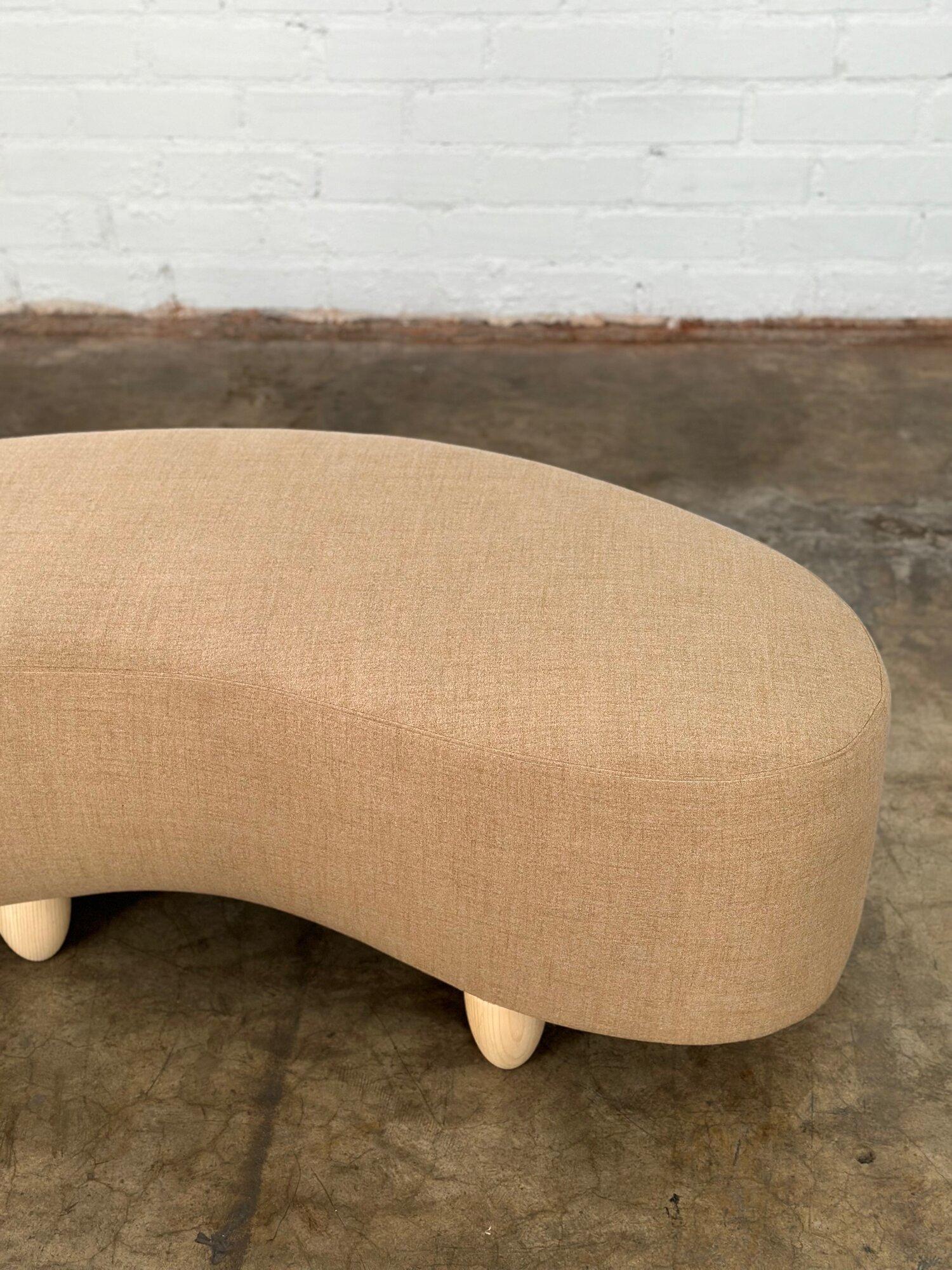 Handcrafted Squiggle Ottoman For Sale 5