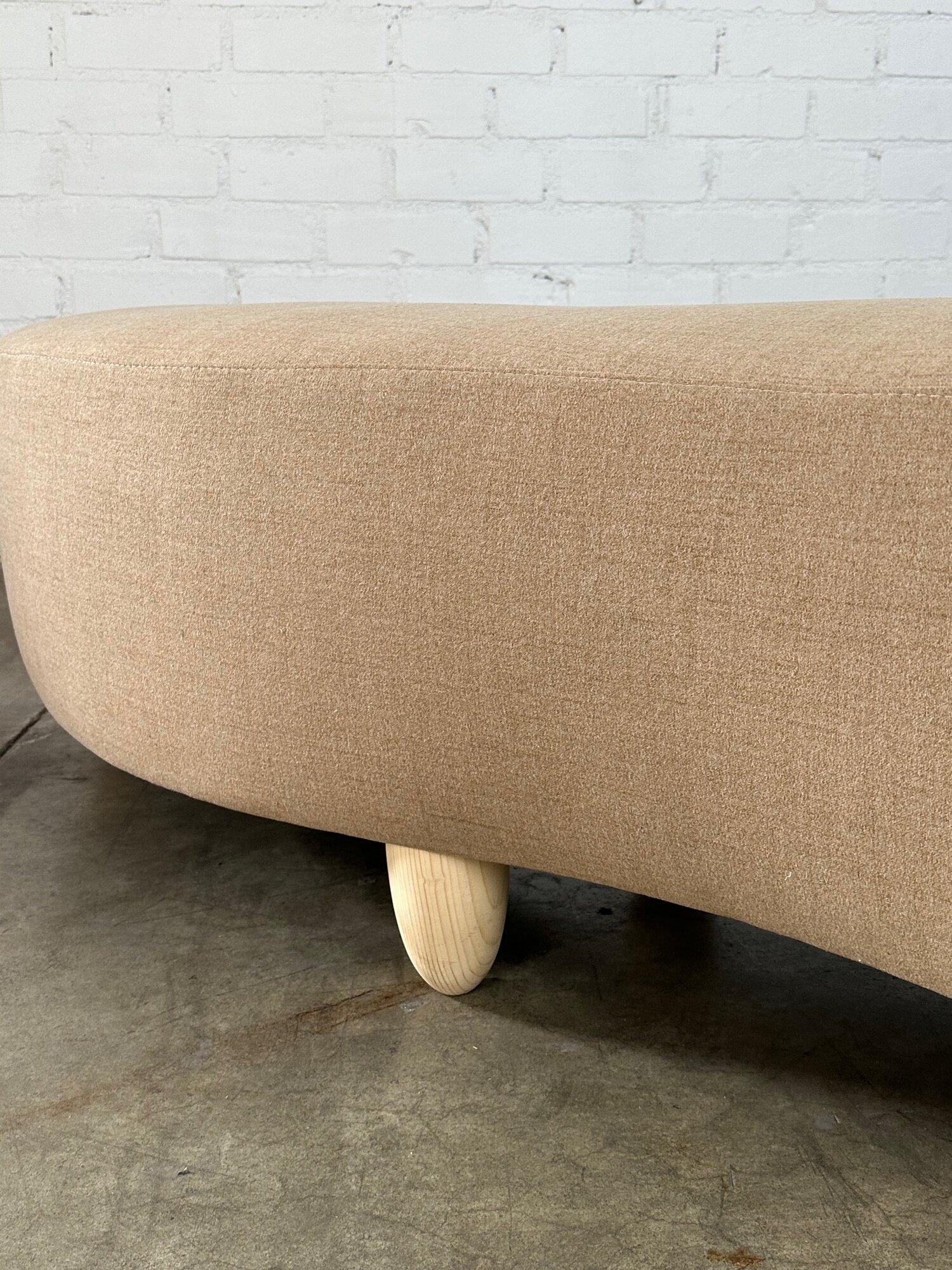 Handcrafted Squiggle Ottoman For Sale 2