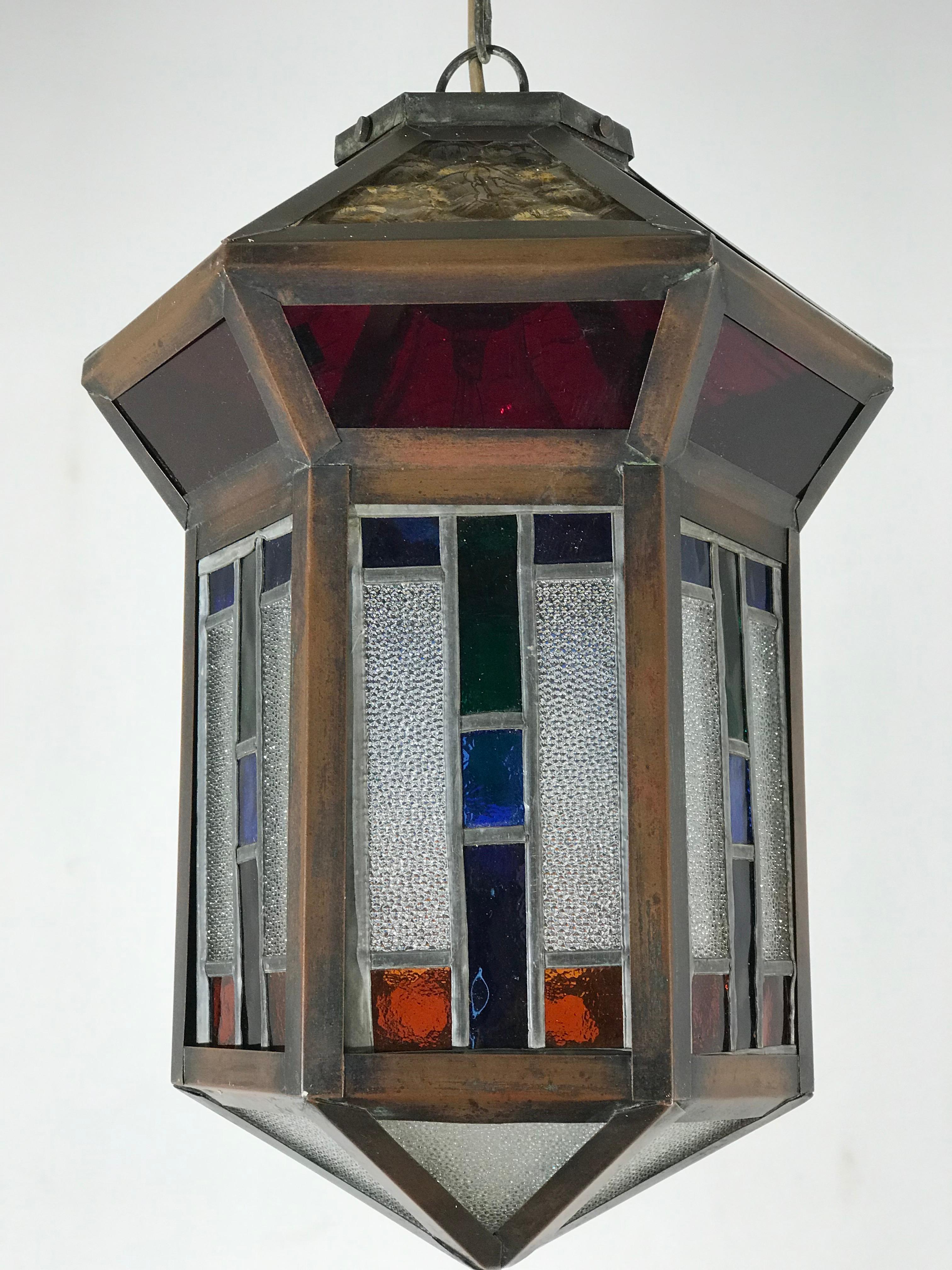 stain glass light fixture