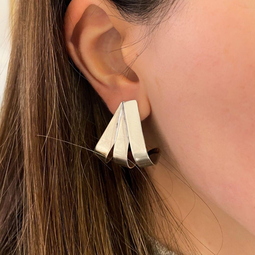 Orecchini in argento Dolores Ortega A. Silver in vendita 1