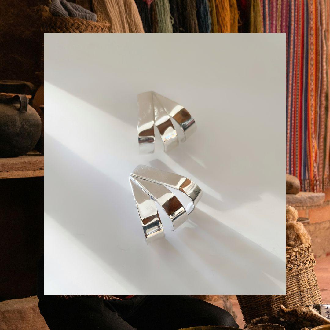 Orecchini in argento Dolores Ortega A. Silver in vendita 2