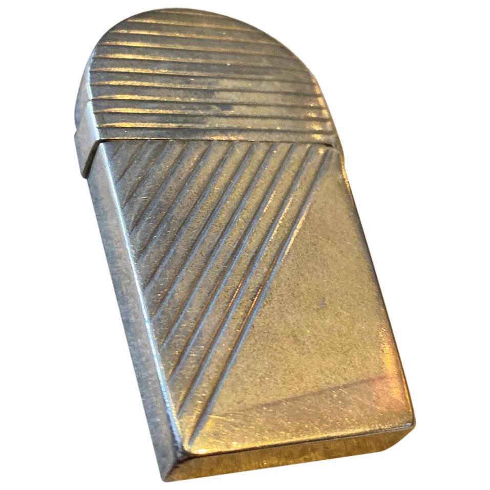 Handcrafted Sterling Silver Match Holder Object Decorative Antique Gift Smokers