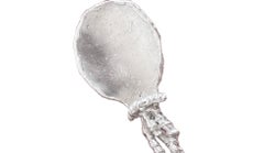 Handcrafted Sterling Silver Serving Spoon / Contemporary Silver Cutlery
