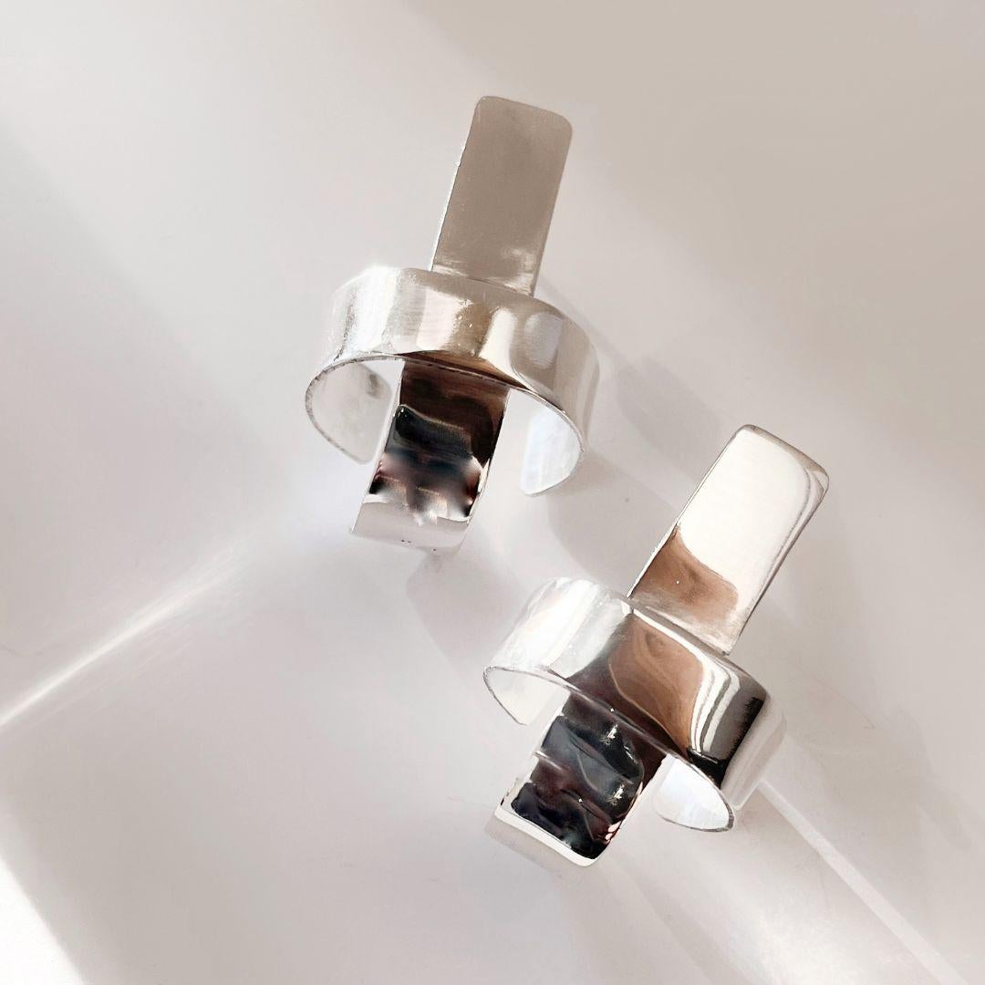 Women's Dolores Ortega Tinkuy Sterling Silver Earrings For Sale