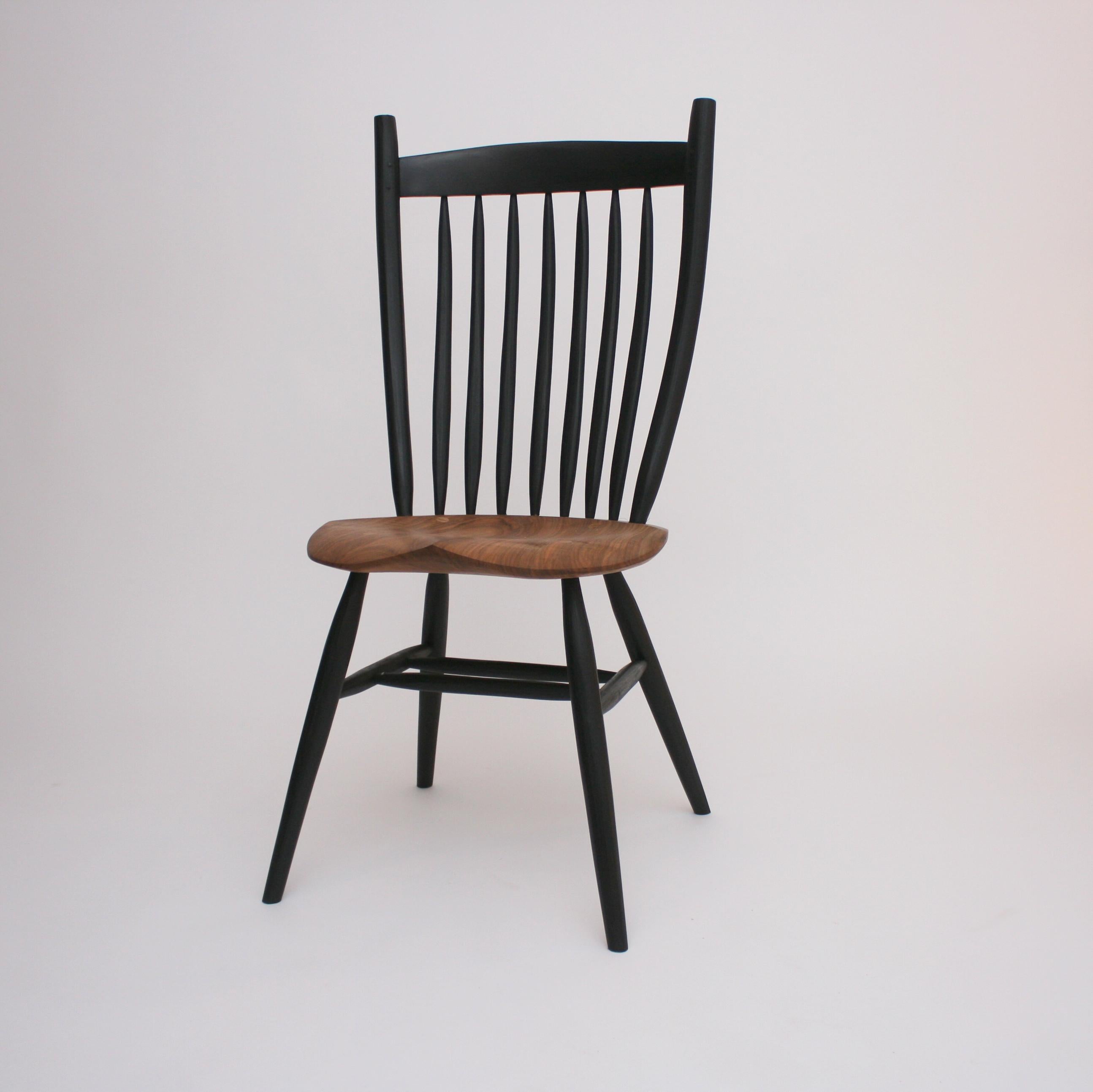 Made to order bent chair by German Woodworker Fabian Fischer. Made in the tradition and quality of American Studio Craftsmanship. The price reflects the chair made in oak but can also be made in cherry and walnut for a 10% addition on the price and