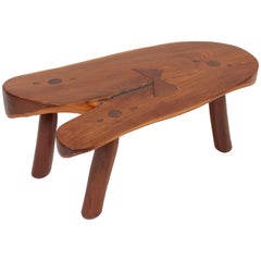 Table basse artisanale réalisée à la main par Don Shoemaker, Mexique, années 1960