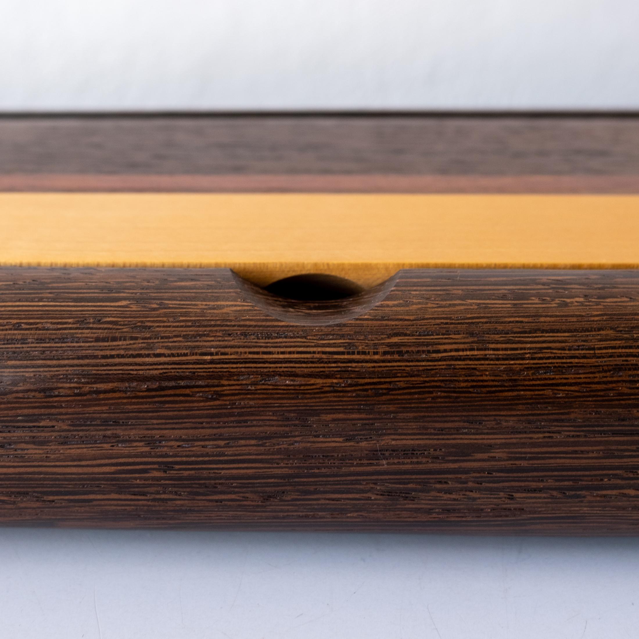 Handgefertigter Studio-Schmuckkästchen aus gemischtem exotischem Holz im Angebot 4