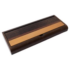 Handcrafted Studio Mixed Exotic Wood Jewelry Box