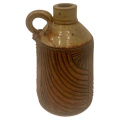Handcrafted Studio Pottery Stoneware Pitcher Jug California Design MCM Signed