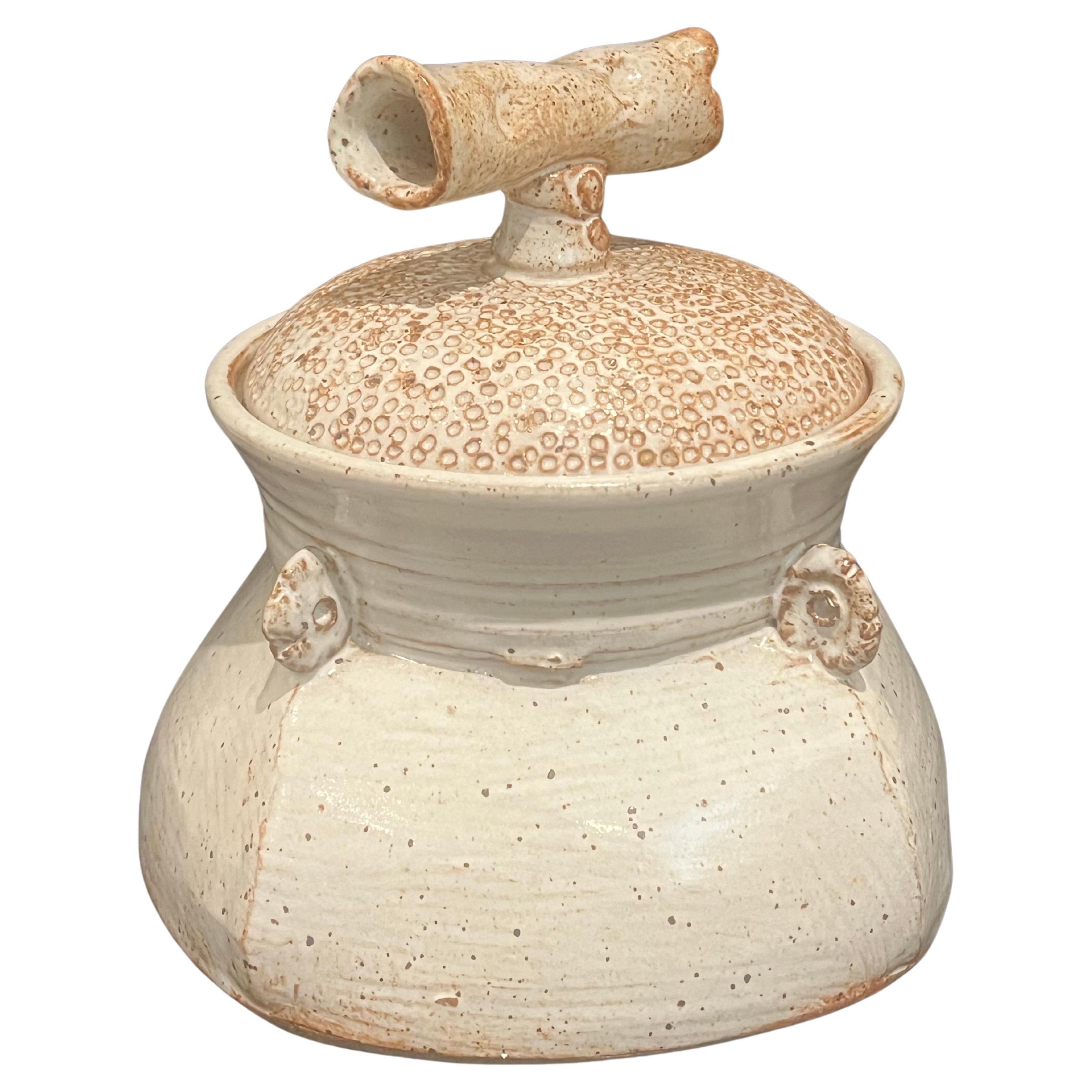 Handcrafted Studio Pottery Tureen With Lid California Design MCM Signed