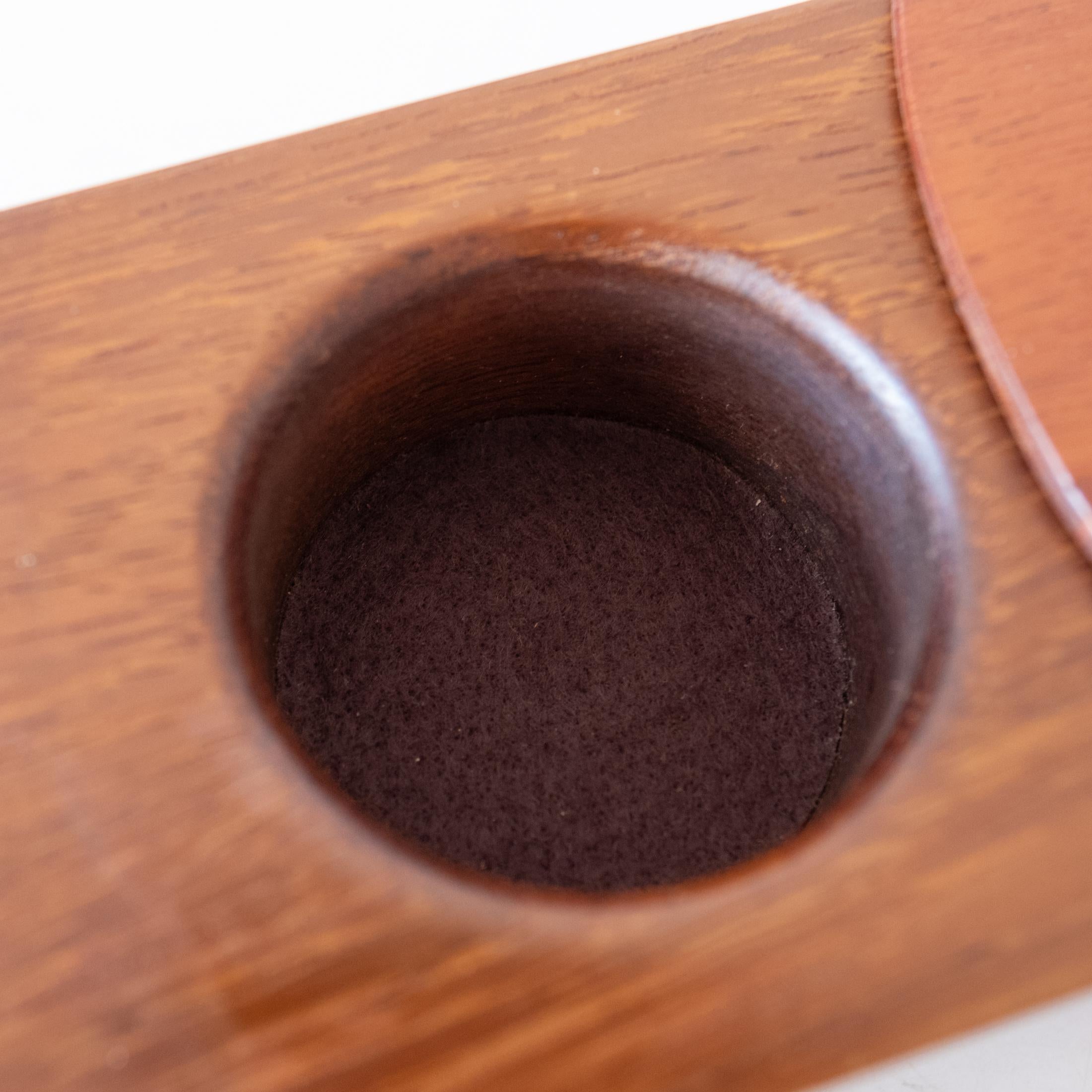 Handcrafted Studio Sculptural Wood Jewelry Ring Box 1970s 9