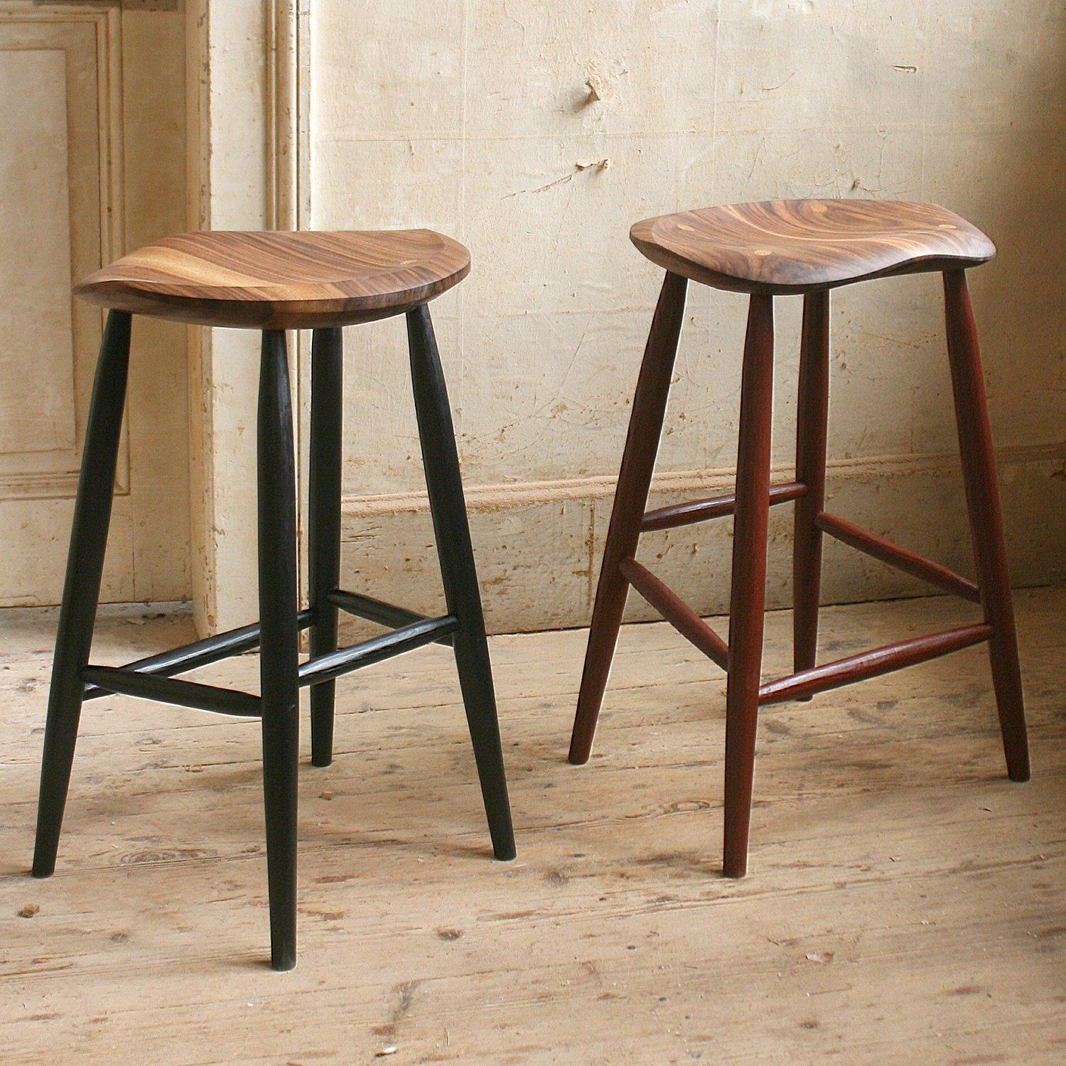 Wood Handcrafted Studio Three Legged Stool by Fabian Fischer, Germany, 2023 For Sale