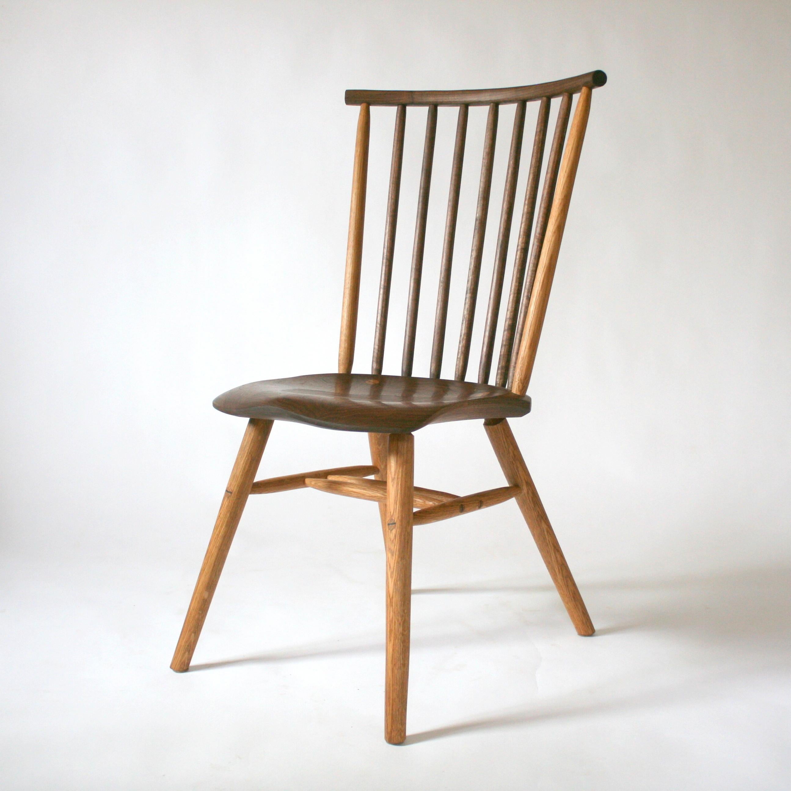 Mid-Century Modern Handcrafted Studio Windsor Chair by Fabian Fischer, Germany 2023 For Sale