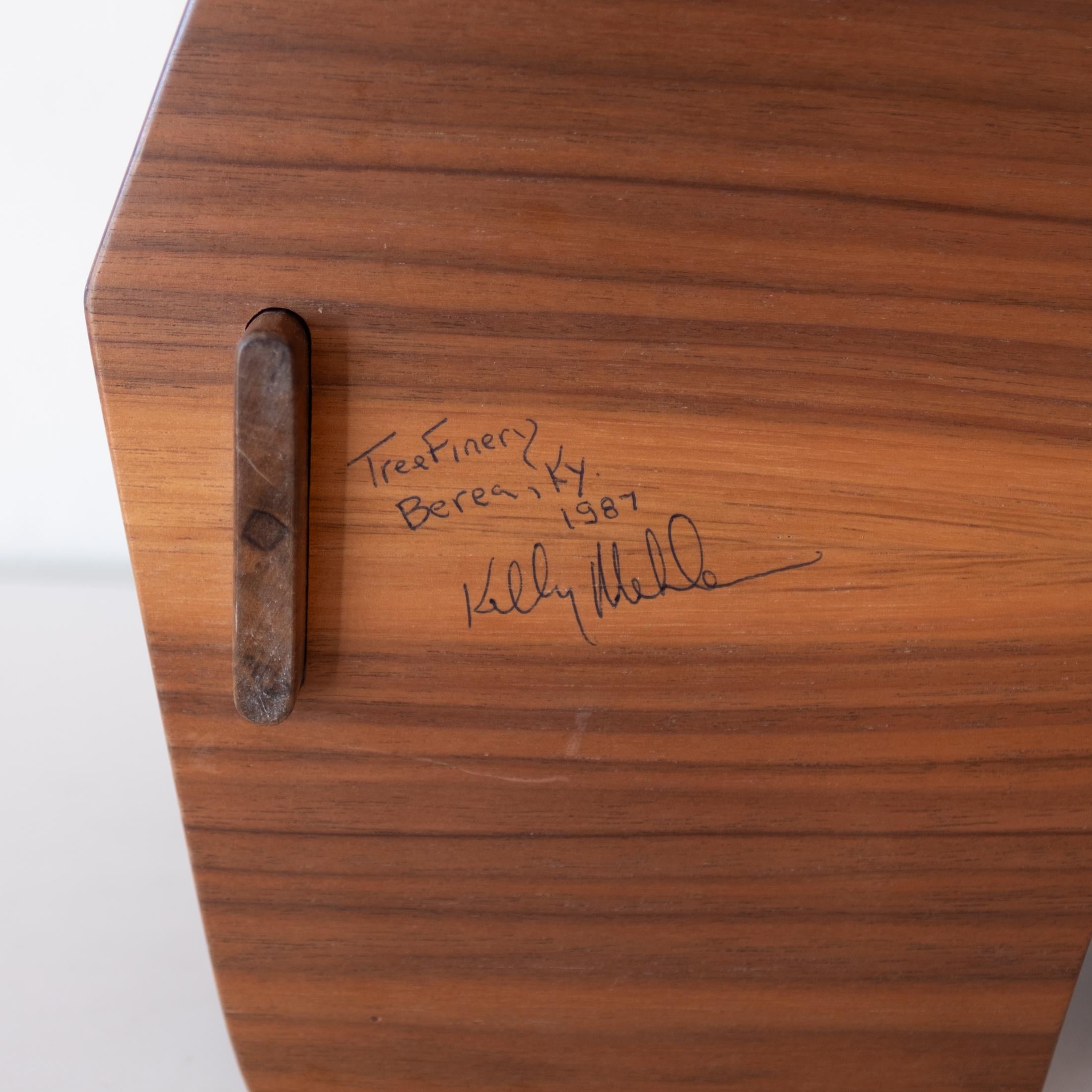 Handcrafted Studio Wood Letter Trays von Appalachian Artist Kelly Mehler im Angebot 5