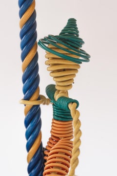 Handcrafted table lamp made of wire vienna around 1960s