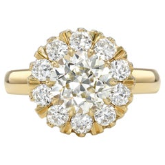 Handcrafted Talia Old European Cut Diamond Ring by Single Stone