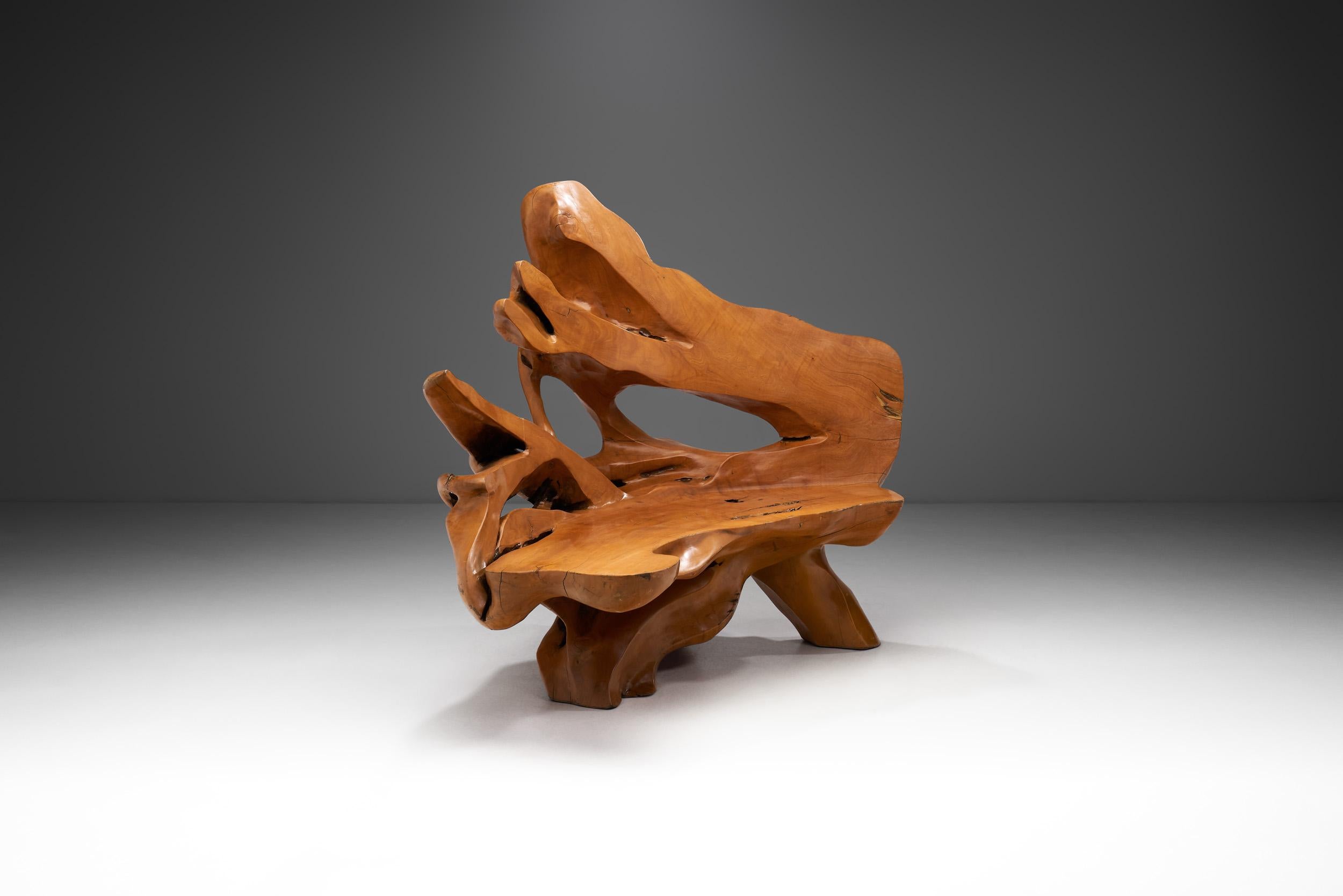 teak root bench for sale